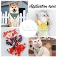 2 Sets Transparent Acrylic Template for Pet's Bandana Clear 7290x83