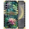thumbnail image 2 of FKBRCL4U Dragonfly Shockproof Dragonfly Pink Lily Pads Hard Shell Fashion Cell Phone Case for Samsung Galaxy S24 S25, Pink, 2 of 7