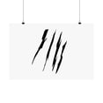 thumbnail image 2 of Effete Feline Claw Marks Scratch Matte Horizontal Posters, 2 of 8