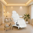 thumbnail image 2 of BarberPub 3-Motor Electric Facial Bed for Esthetician, Salon Spa, Professional Treatment & Massage Table, 2 of 11