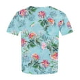 thumbnail image 5 of Patlollav Summer Tops For Women 2024 Casual Plus Size Tshirt Elegant Floral Print Tunic Shirts Cozy Summer Going Out Blouses, 5 of 5