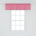 thumbnail image 2 of Ambesonne Eiffel Window Valance, Valentines Day Inspired, 54" X 12", Pink White Black, 2 of 3