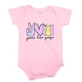 thumbnail image 3 of Unique Baby Girls Peace Love Peeps Layette Set Easter Outfit (9M, Pink), 3 of 5