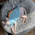 thumbnail image 4 of UOSIA Dinosaur Sphynx Hairless Cat Clothes Cute Summer Cotton Shirts Cat Costume, 4 of 7