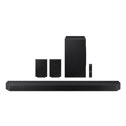 Samsung Q990D Barra de sonido de 5.1.2 canales con audio Dolby Atmos inalámbrico con Alexa incorporado, HW-Q990D/ZA (renovado)