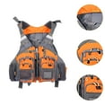thumbnail image 6 of harayaa Fishing Vest Breathable Multipurpose for Drifting Sailing Canoeing Orange, 6 of 9