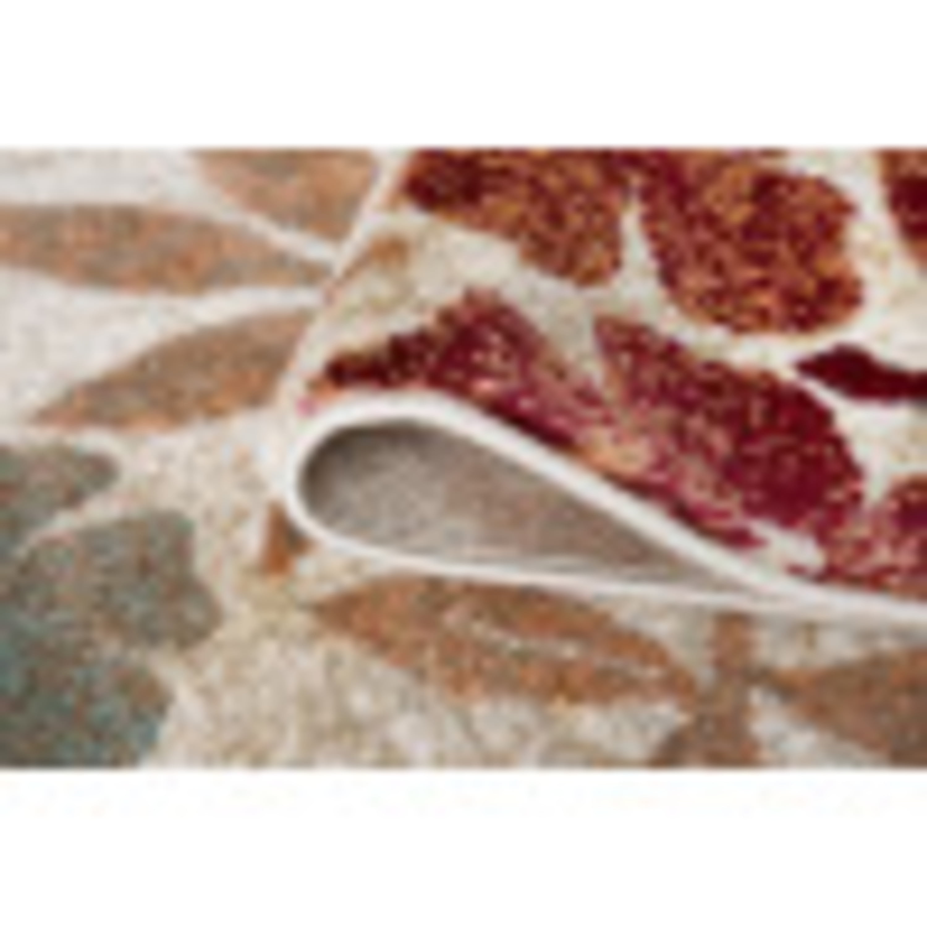 Deco Transitional 8' x 10' Cream and Seafoam Polypropylene Indoor Area Rug