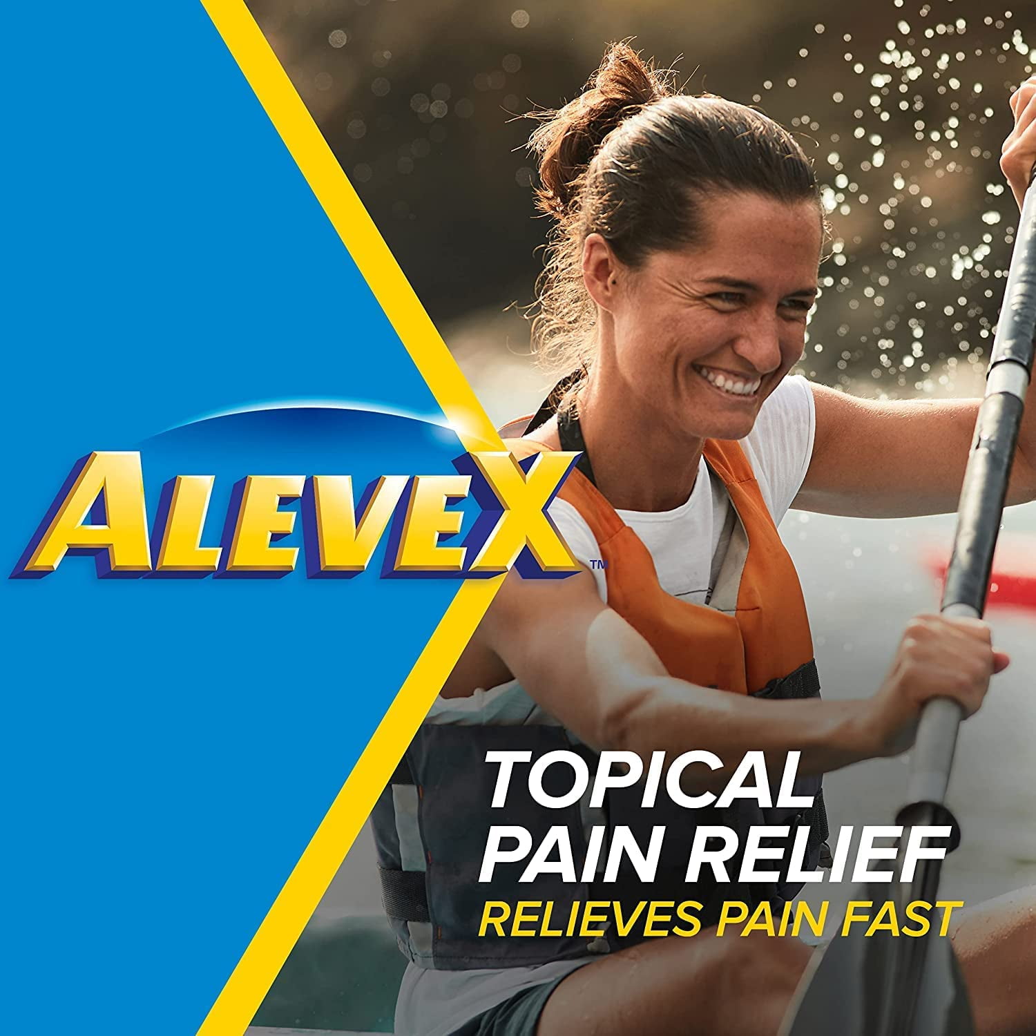 AleveX Pain Relieving Lotion with Rollerball Applicator Topical Pain Reliever, 2.5oz