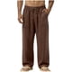 thumbnail image 1 of Pantalones de Cintura Elástica para Hombre Bolsillos de Cordón Sueltos Pantalones Casuales de Tejido Grueso Sobredimensionados para Ropa de Trabajo de Ejercicio Al Aire Libre, 1 of 9
