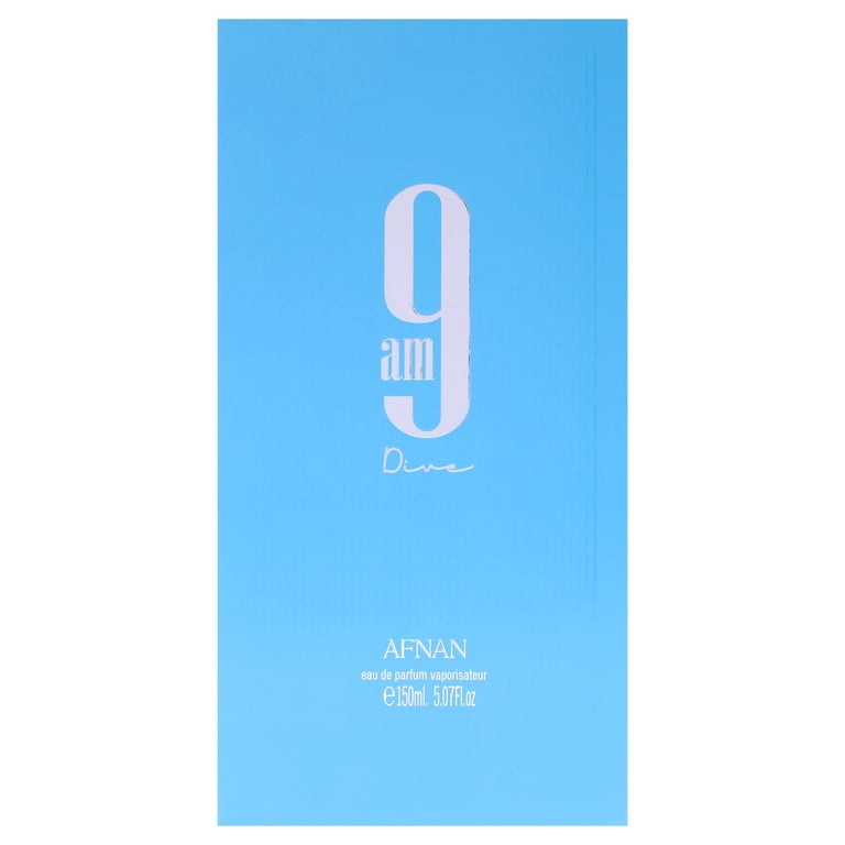 Afnan, 9 AM Dive Unisex Eau de Parfum Spray, 3.4 oz, Aromatic