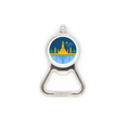 thumbnail image 1 of Tailandia templo especial escudo Acero inoxidable Metal cerveza tapa sacacorchos, 1 of 3