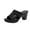 Black, variant on Women's Heeled Sandals Rhinestone Backless Open Toe Slip On Slide Sandals High Block Chunky Heels Sandals Dress Pumps Shoes (Red)
