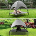 thumbnail image 5 of Elevated Dog Bed, Cooling Raised Mesh Pet Cot w/Removable Canopy Shade Tent, Portable Dog Cat Tent for Outdoor & Indoor Use,Carrying Bag (30”x24"), 5 of 9