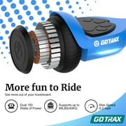 GOTRAX Lil Cub Hoverboard 6.5 Wheels, Max 2.5 Miles, 6.2mph, 44-88lbs Kids, Age 6-12, Blue