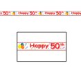 thumbnail image 2 of Beistle Club Pack of 12 ''Happy 50th'' Birthday Party Tape 3" x 20', 2 of 2