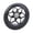 Black, variant on 110mm Aluminum Alloys Scooter Wheel with Bearings Stunt Scooter Replacement Wheel Kick Scooter Accessories Enduring