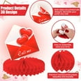 thumbnail image 5 of Valentines Centerpieces For Tables Large Pack Of 9 | Valentine Table Decorations | Valentines Day Table Centerpiece | Valentines Decorations For | 3D Valentine Honeycomb, 5 of 8