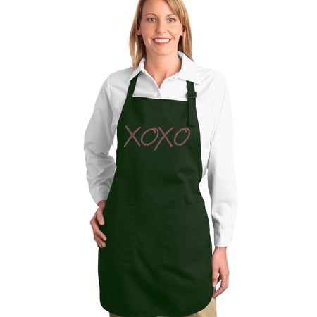 LA Pop Art Full Length Word Art Apron - XOXO