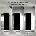 thumbnail image 4 of FTOTI 24x36 inch LED Bathroom Mirror with Lights,Front and Backlit Black Metal Frame Mirror,Wall Mounted Lighted Vanity Mirrors,Double Lights Strips,Anti Fog Stepless Dimmable, 4 of 10