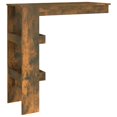 thumbnail image 3 of vidaXL Wall Bar Table Smoked Oak 102x45x103.5 cm Engineered Wood, 3 of 5