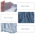 thumbnail image 4 of Uxcell 10Ft Cheesecloth Table Runner 35 x 118 Inch Rustic Gauze Tablecloth, Dusty Blue, 4 of 7