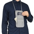 thumbnail image 4 of Funda para el cuello Travelon con bloqueo RFID, ropa interior gris, 4 of 5