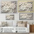 thumbnail image 4 of Designart "Whimsical Blooms Of Beige Paper Poinsettias I" Poinsettias Wall Decor, 4 of 7