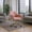 Pink, variant on Homy Casa Modern Reception Chair with Wheels, Cozy Upholstered Seat for Office Lobby, White