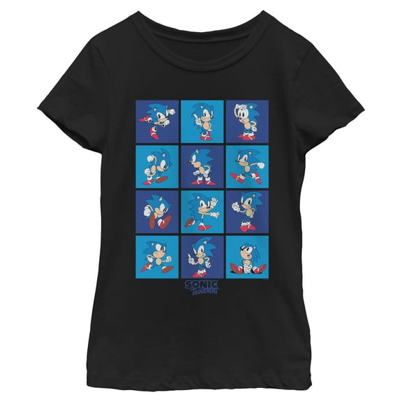 Girls Sonic the Hedgehog Classic Poses T Shirt