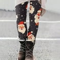 thumbnail image 2 of Mingw Ugly Christmas Yoga Pants Christmas Leggings for Women Funny Santa Snowflake Print Costume Holiday Tights High Waist Workout Leggings ,Black,L, 2 of 6