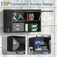thumbnail image 5 of Metal Wall Storage Cabinet,Heavy Duty Tool Cabinets with Flip Up Door,Wall Mounted Metal Steel Cabinet for Garage/Home Office/RV/Ware House（Black/19.7" H）, 5 of 7