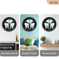 thumbnail image 4 of 2D Flat 1pc 10Inch Wooden Funny Dentists Office Wall Clock for Livingroom, Kitchen, or Office., 4 of 7