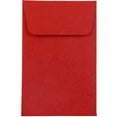 JAM Paper #1 Coin Envelopes, 2 1/4 x 3 1/2, Red, 50/Pack - Walmart.com