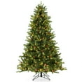thumbnail image 1 of Costway 6 FT Pre-Lit Christmas Tree 3-Minute Quick Shape with Quick Power Connector Timer, 1 of 10