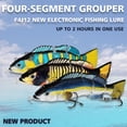 thumbnail image 3 of Cebo Eléctrico Natación Segmento Robótico Señuelo De Pesca Carga Usb Swim Bait Moyic OD014794-02, 3 of 6