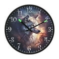 thumbnail image 2 of Voice Activated Clock with Glow Light 12 Inch Large Silent Wall Clock Battery Operated for Home Decor Strong Wolf, 2 of 8