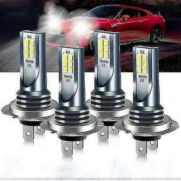 Kit de 4 bombillas LED H7 para faros delanteros, luz alta y baja, 220 W, 60 000 lm, superbrillante, 6000 K, blanco, s202412245040