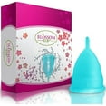 thumbnail image 4 of Blossom Menstrual Cup with Wash (Large, Sporty Blue), 4 of 8