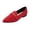 Red, variant on Women's Pointy Toe Loafer Flat Comfortable Faux Suede Work Shoes,Cute Penny Loafer Slip On Ballet Flat