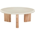 thumbnail image 2 of Meridian Furniture Table Basse Intérieure/extérieure en Crème / Béton Naturel, 2 of 9