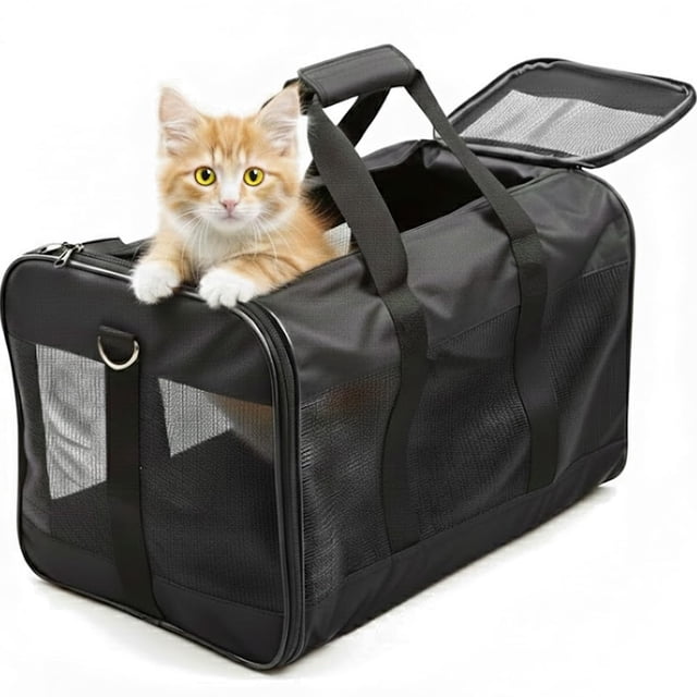 Transportín para mascotas Simple Deluxe aprobado por la aerolínea para perros y gatos