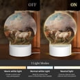 thumbnail image 3 of Naloa Three Horses Oil Painting Acrylic LED Night Light Custom LED Lights Personalized Nightlight Customized Gifts for Family Couples Friends, 3 of 9