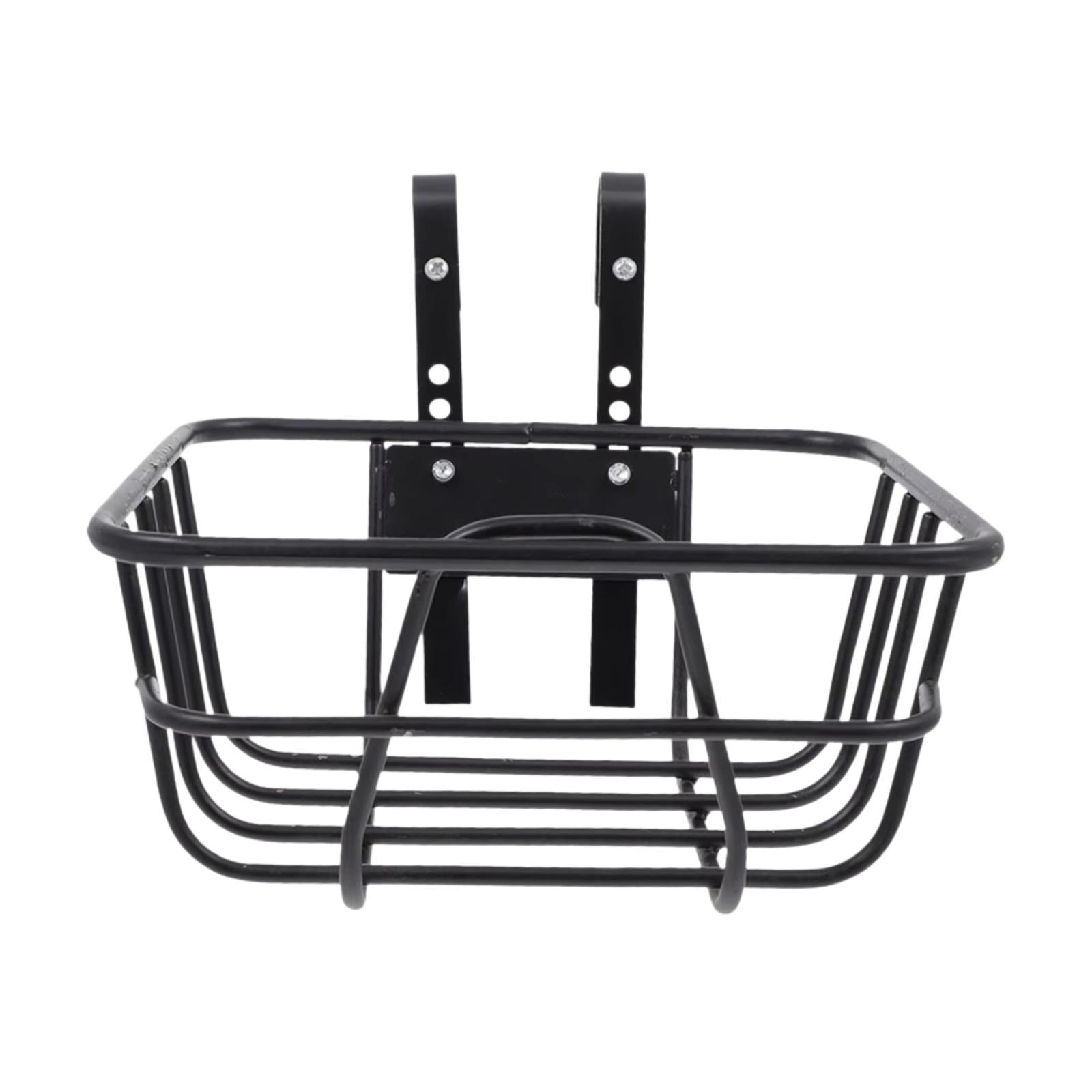 Baoblaze Bike Basket Front Basket Carrying Iron Bike Frame Basket Bike Cargo Rack 23cmx23cmx12cm