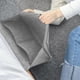thumbnail image 5 of Bandeja, bolsa de almacenamiento de fieltro para mesita de noche, bolsa elevadora para mesita de noche, sofá cama, libros, revistas, juguetes, armario colgante para teléfono móvil (visón, 5 of 5