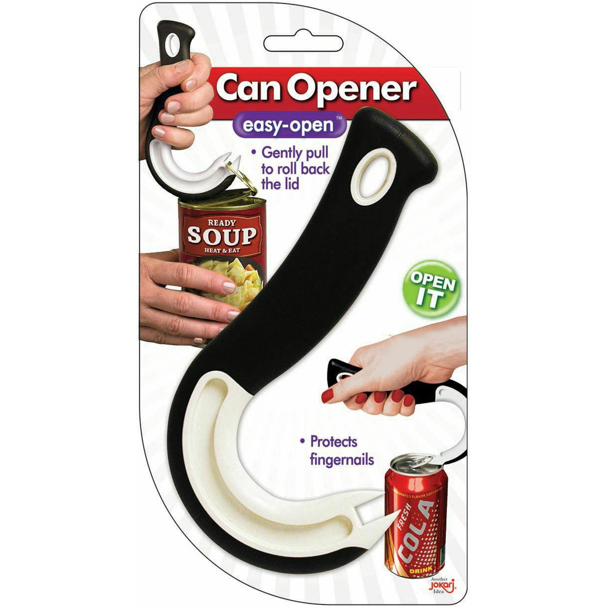 Easy Open Ring Pull Can Opener, Ergonomic Can Ring-Pull Helper J Shape Ring  Pull Can Opener Ring Hook Pulling Jar Opener Manual Ring-Pull Cans Lid