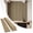 Warm Oak-Extendo Trio, variant on Olanglab Wood Slat Wall Panels, Wooden Acoustic Wall Panels, 94.5"x12.6" Each 3D Wall Panels for Interior Wall Decor, 4 Pack in Total 94.5"x50.4" (Dark Walnut)
