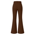 thumbnail image 5 of WGRFFH Womens Yoga Dress Pants Casual Straight Leg Work Slacks Bootcut Stretchy Elastic High Waisted Trousers with Pockets Pull On,Breathable Lightweight,4-Way Stretch,Plus Size Business Clothes Wine, 5 of 5