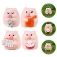 thumbnail image 2 of 12 preciosas estatuas de cerdo en miniatura de resina, figuras de cerdo, mini animales para decoración de jardín., 2 of 7