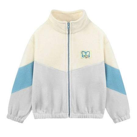 

Kids Sweatshirt Jackets for Boys Girls Spring Zip Up Long Sleeve Turtleneck Lined Unisex Coat Outwear Jacket