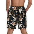 thumbnail image 4 of Uemuo Lilies Flowers Pattern Mens Swim Trunks Quick Dry Board Shorts with Mesh Lining, Stretch Beach Shorts Quick Dry No-Chafing Board Shorts-X-Large, 4 of 9
